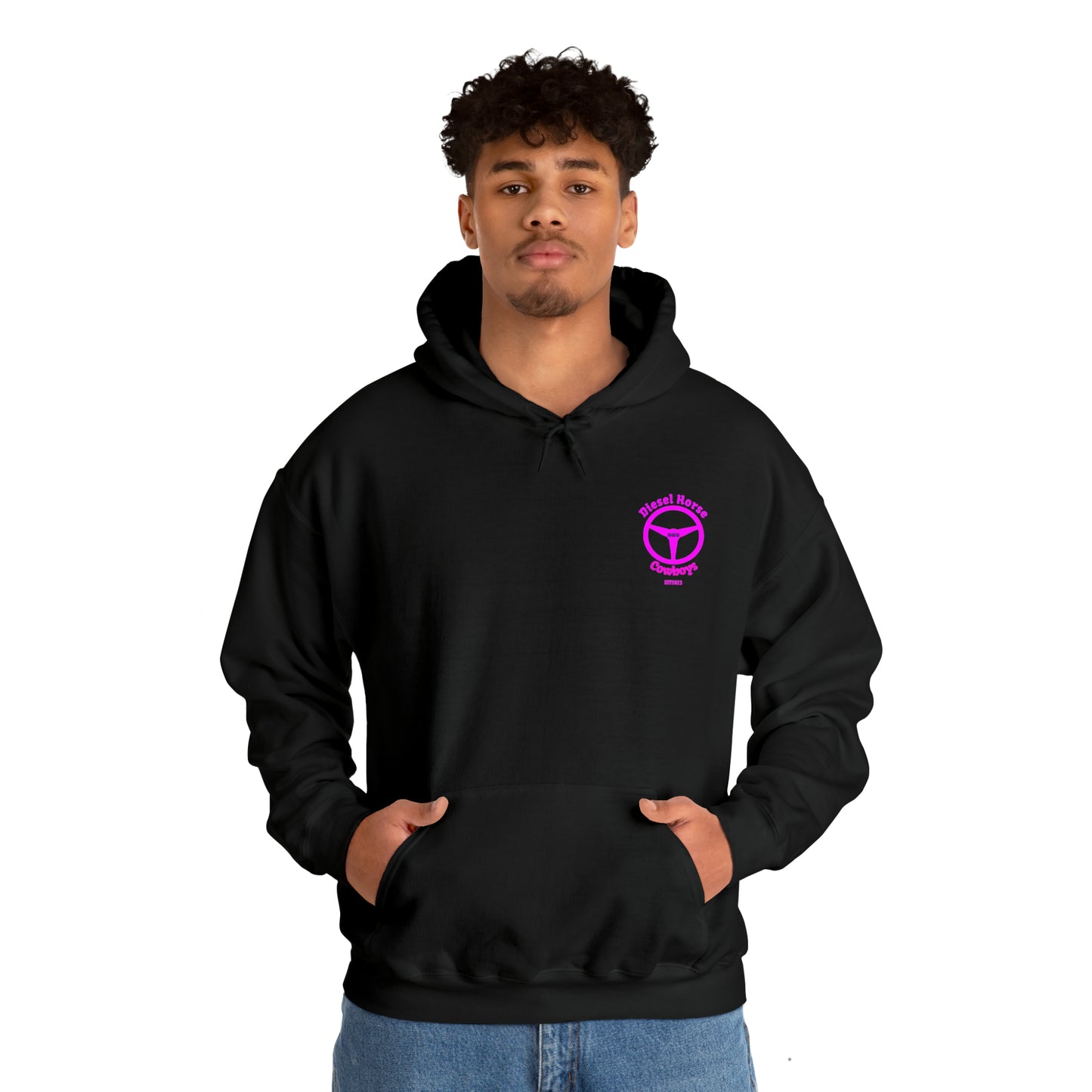 New Logo hoodie (pink logo)