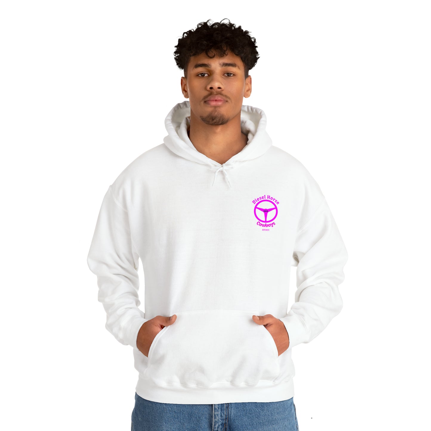 New Logo hoodie (pink logo)