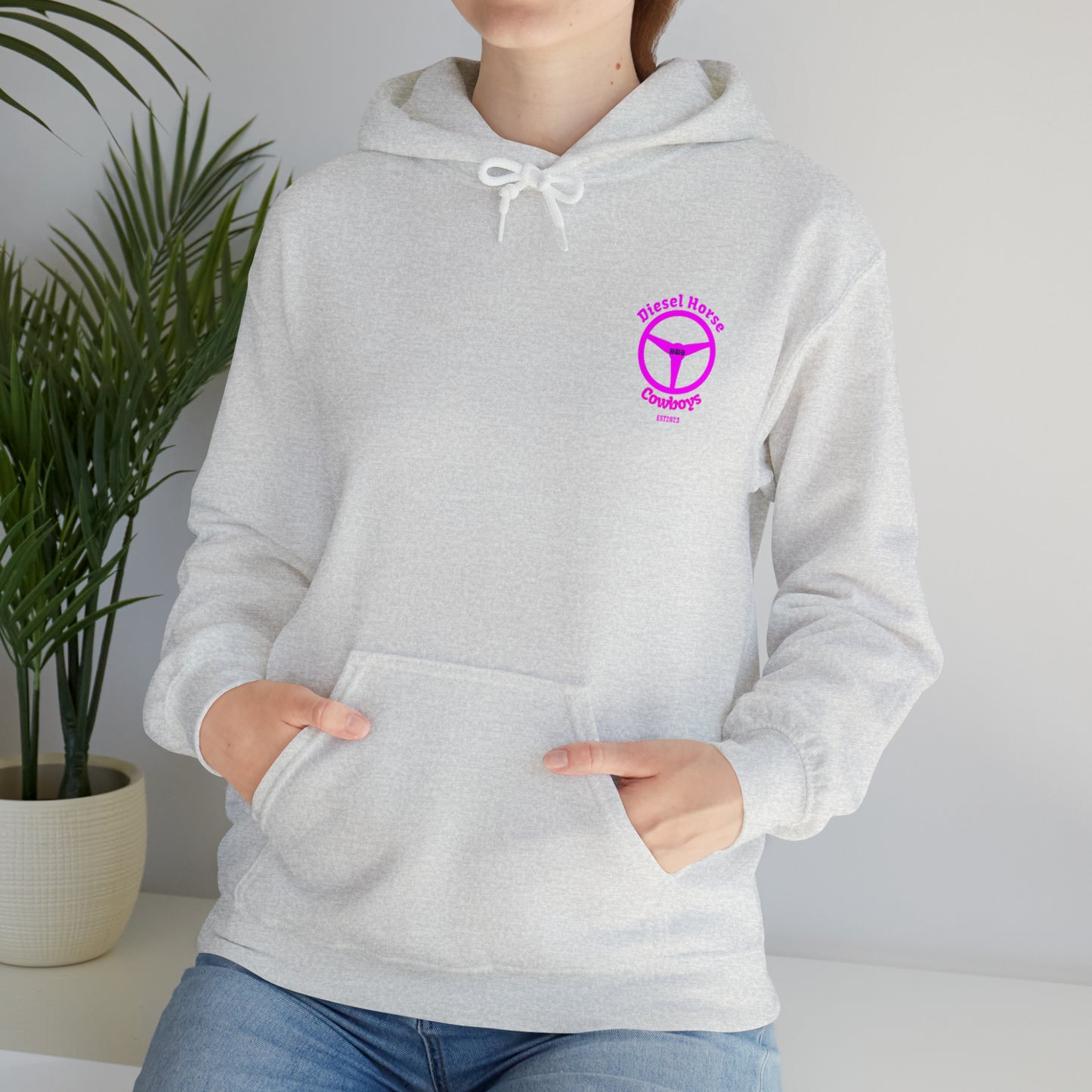 New Logo hoodie (pink logo)