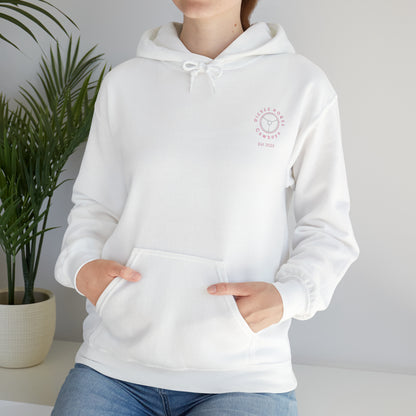 Origins hoodie (pink logo)